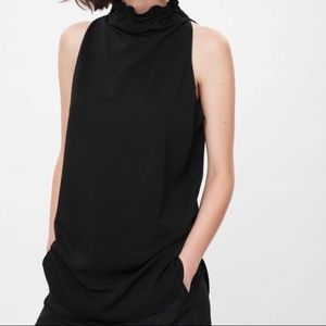 COS top with tie neckline